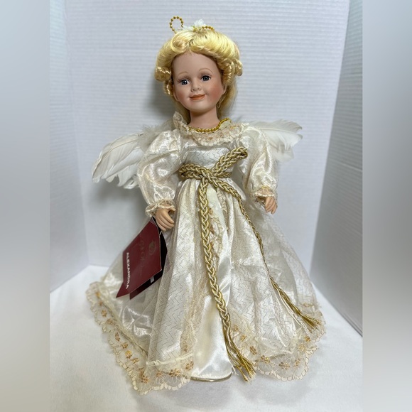 Top Source Gift of Time Vintage Collectable Porcelain Angel Doll Alexandra - Picture 3 of 16